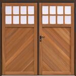 ashton chevron side hinged garage door