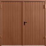 Clay Brown side hinged garage door