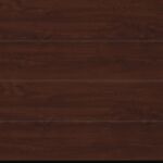 dark oak timber garage door