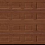 golden oak timber square sectional panel garage door