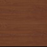 golden oak timber panelled garage door