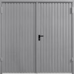 Grey Aluminium side hinged garage door