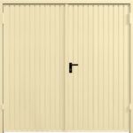Light Ivory side hinged garage door