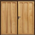 neutralising base stain side hinged garage door