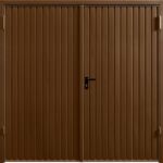 Terra Brown side hinged garage door