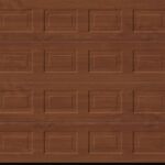 timber square panelled garage door
