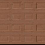 Winchester oak timber square panelled garage door
